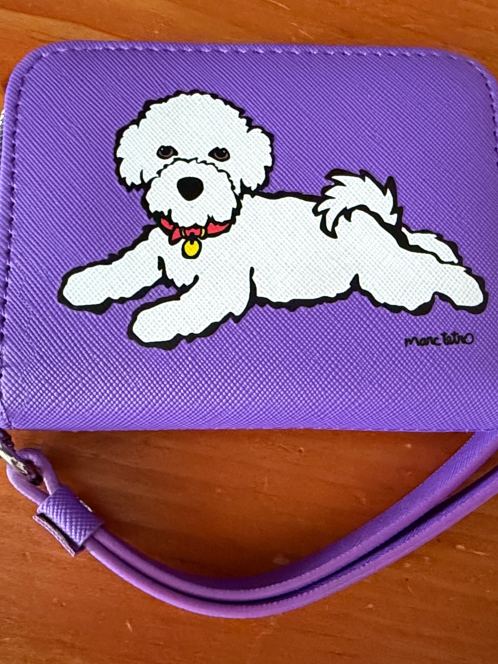 Marc Tetro Bichon Frisè Purple Wallet